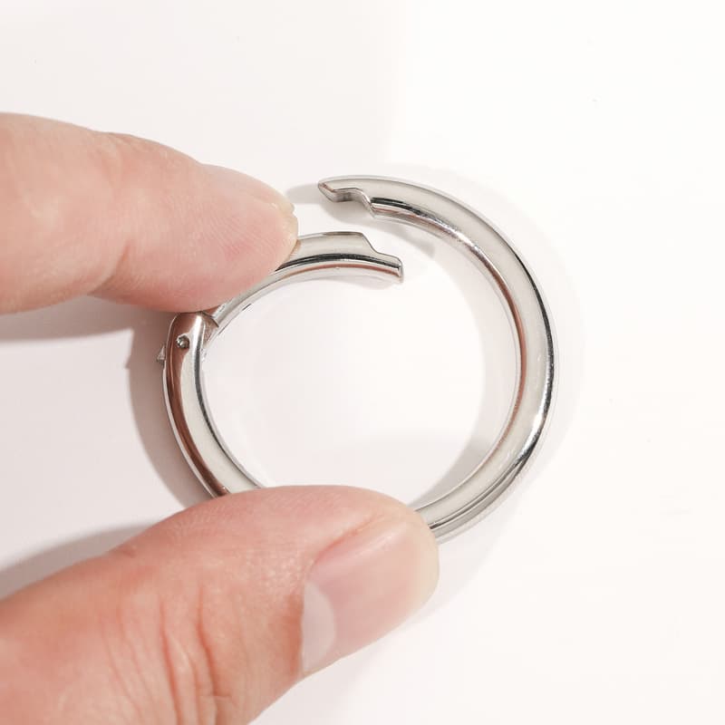 Round Spring Key Ring Connector – Stainless Steel DIY Jewelry Finding 5