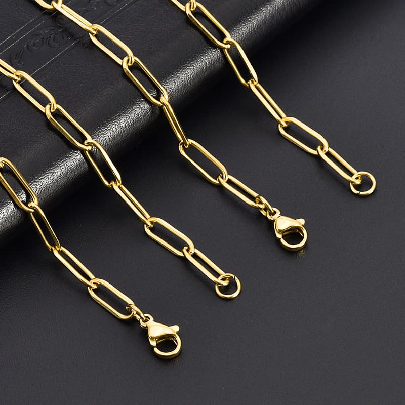 Stainless Steel Paperclip Chain – DIY Necklace & Jewelry Making Chain 2