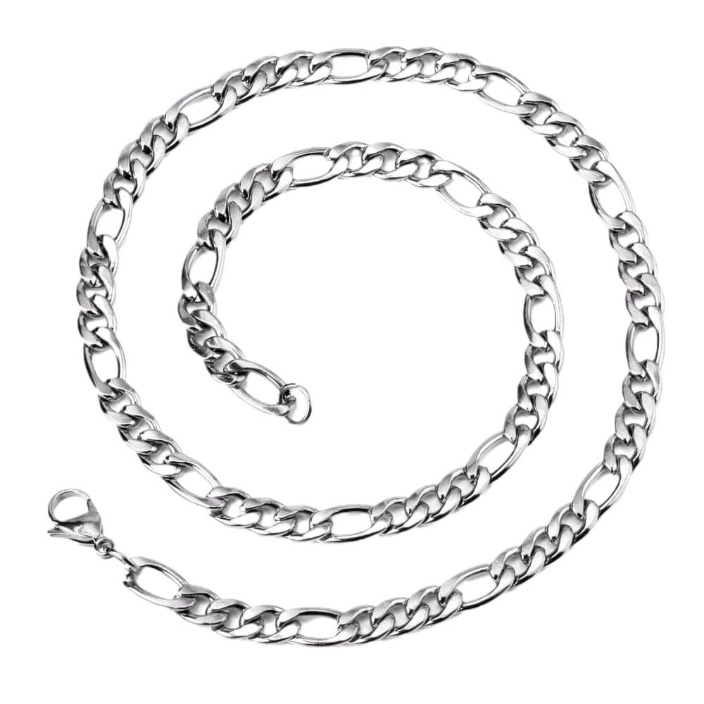 Stainless Steel Figaro Chain 3:1 – NK Link DIY Jewelry Chain 5