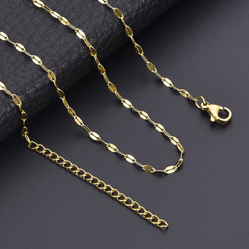 Stainless Steel Lip Chain – Minimalist Oval Link DIY Jewelry Chain 4