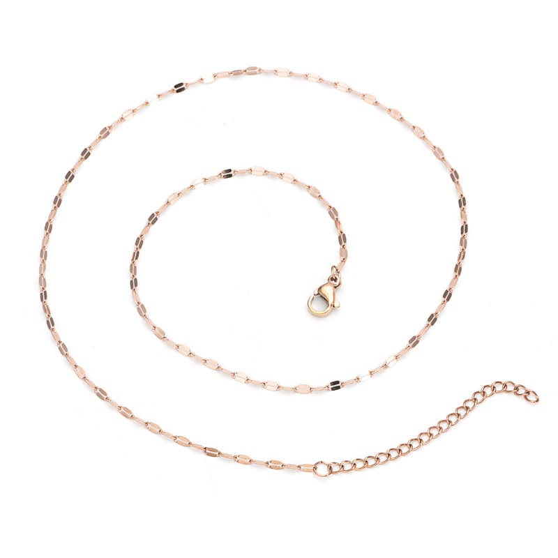 Stainless Steel Lip Chain – Minimalist Oval Link DIY Jewelry Chain 5