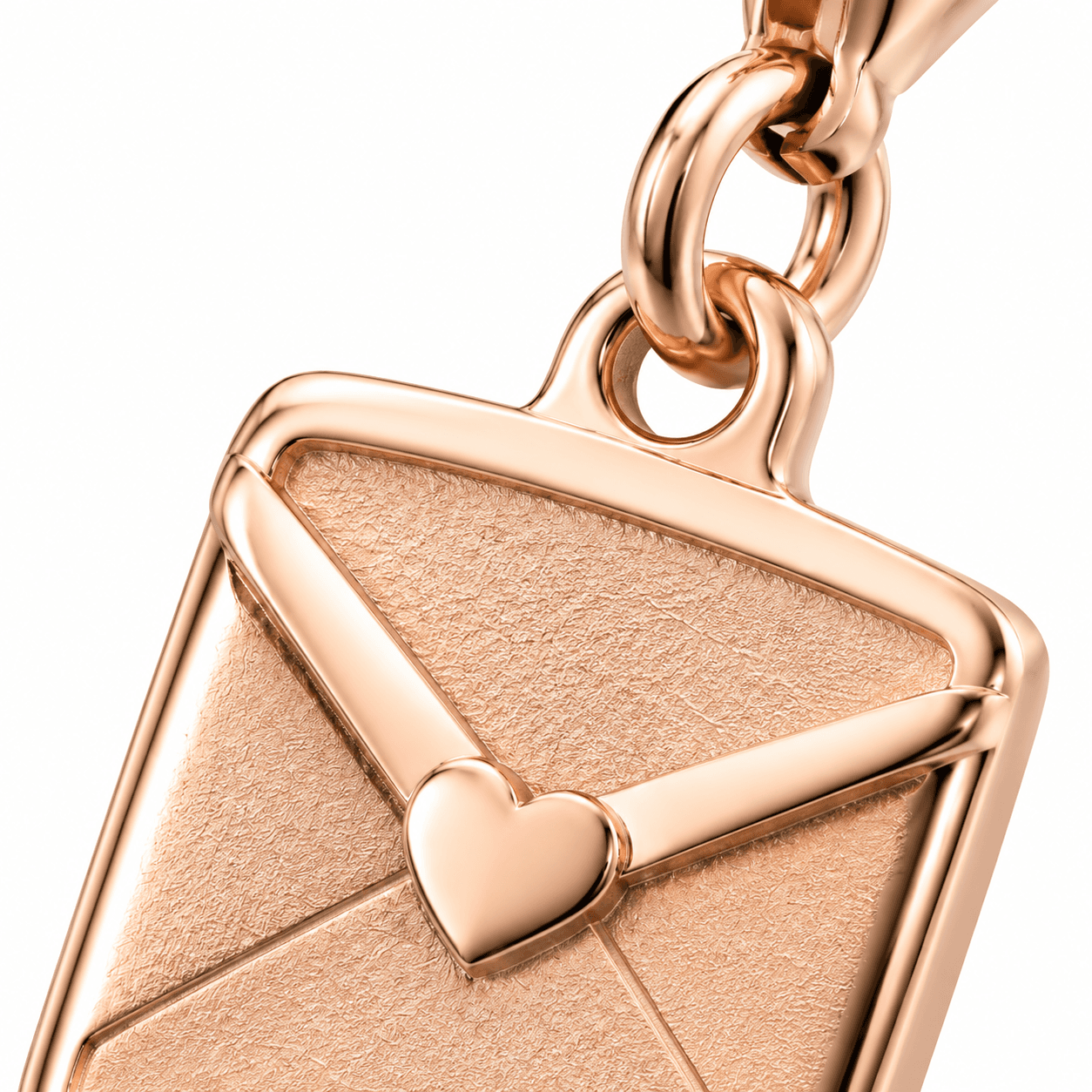 Secret Script Love Letter 316L Stainless Steel Charm 3