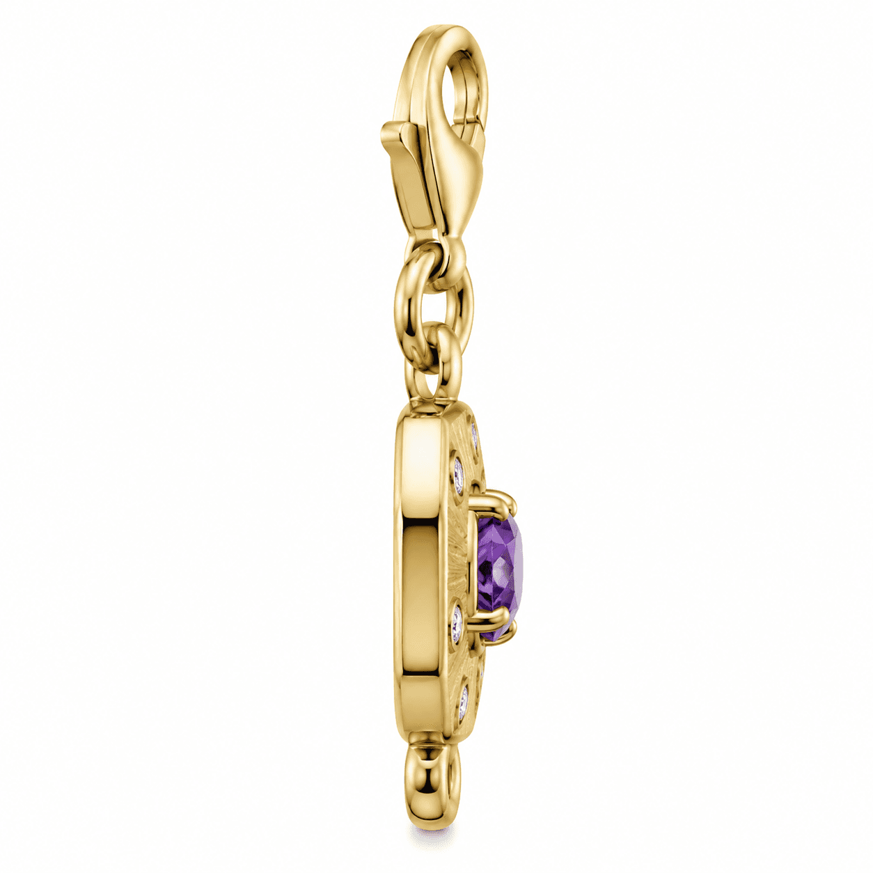 Aurora Galaxy Birthstone Spiral Spacer 316L Stainless Steel Charm 2