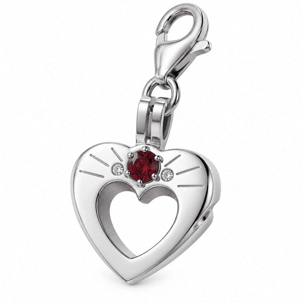Ginkgo Constellation 316L Birthstone Charm, Blue Micro Pave