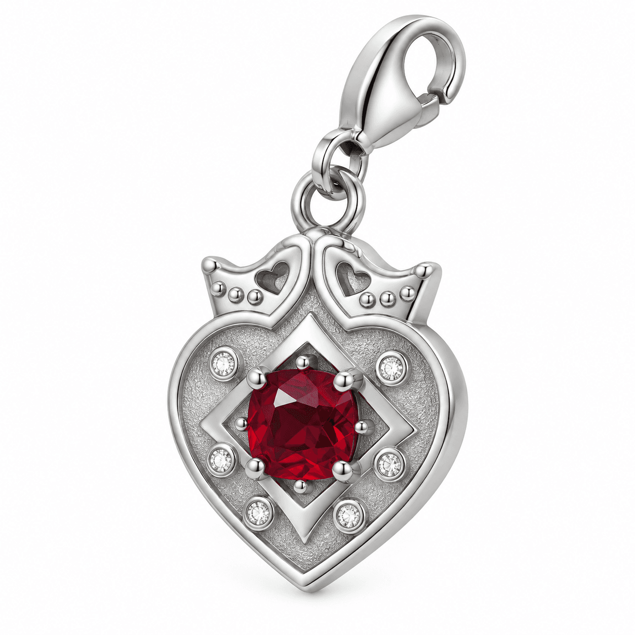 Golden Queen of Hearts Crownwave Charm 316L Stainless Steel
