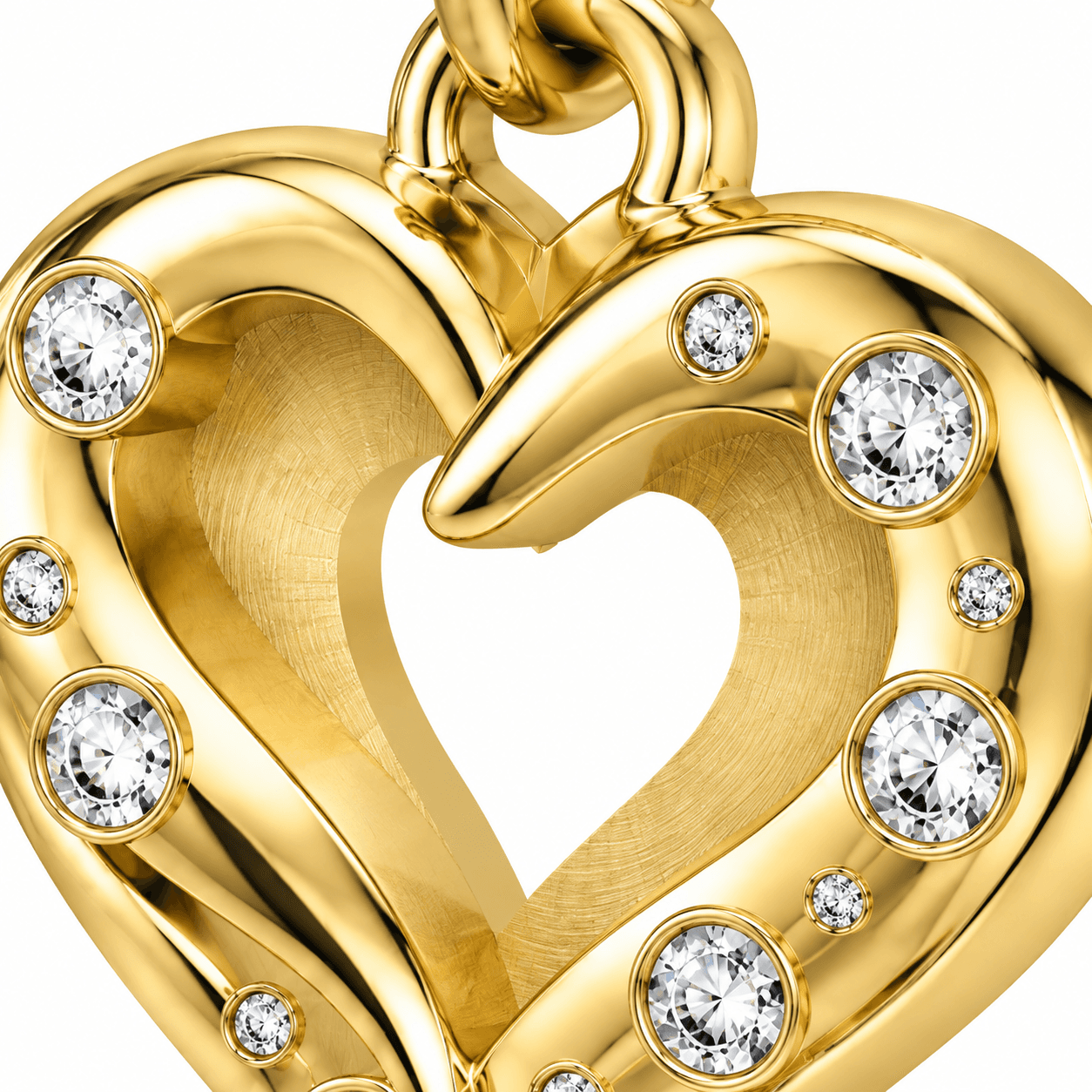 Luna Galaxy Crescent Charm 316L Stainless Steel 3