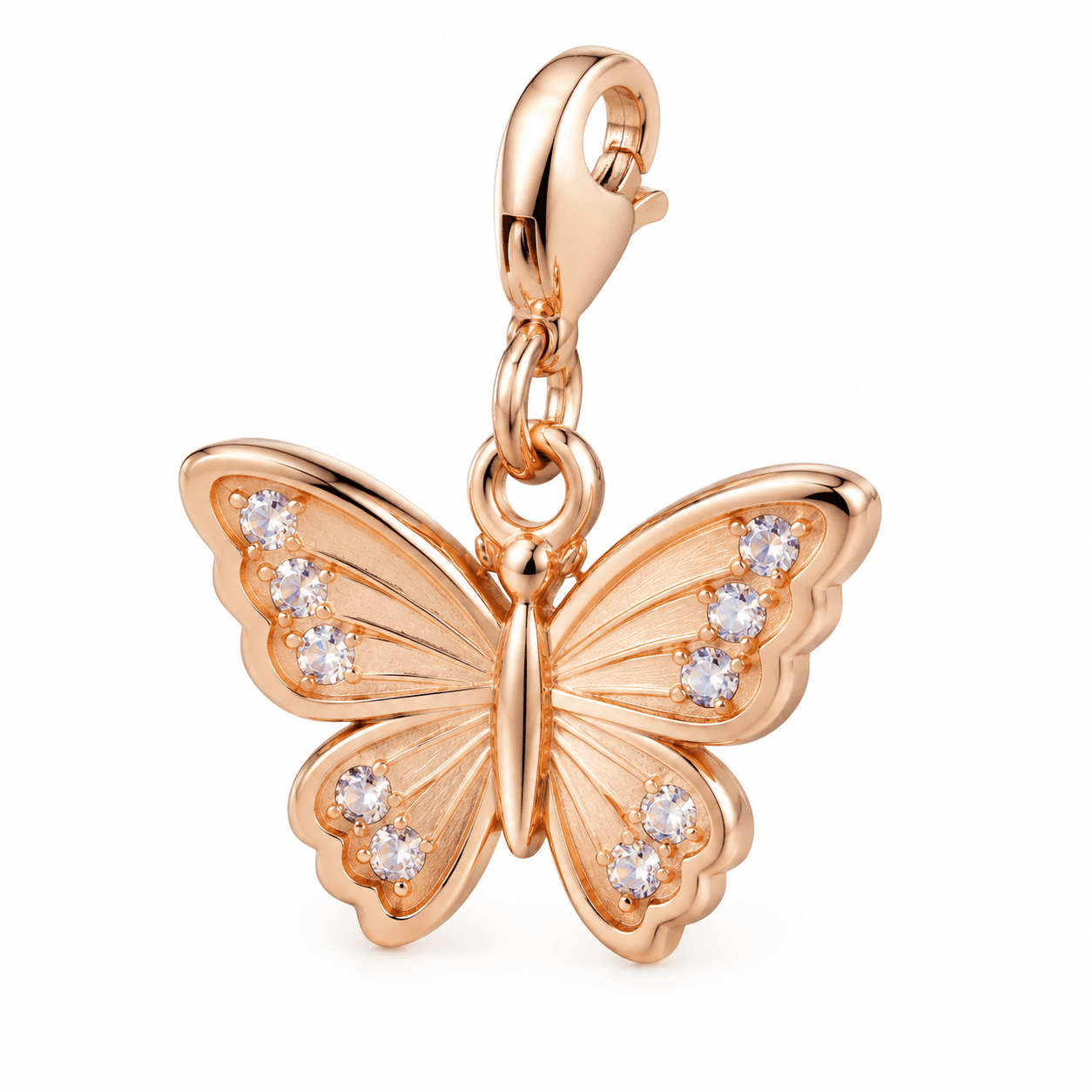 Aurora Wing Whisper Butterfly 316L Stainless Steel Charm