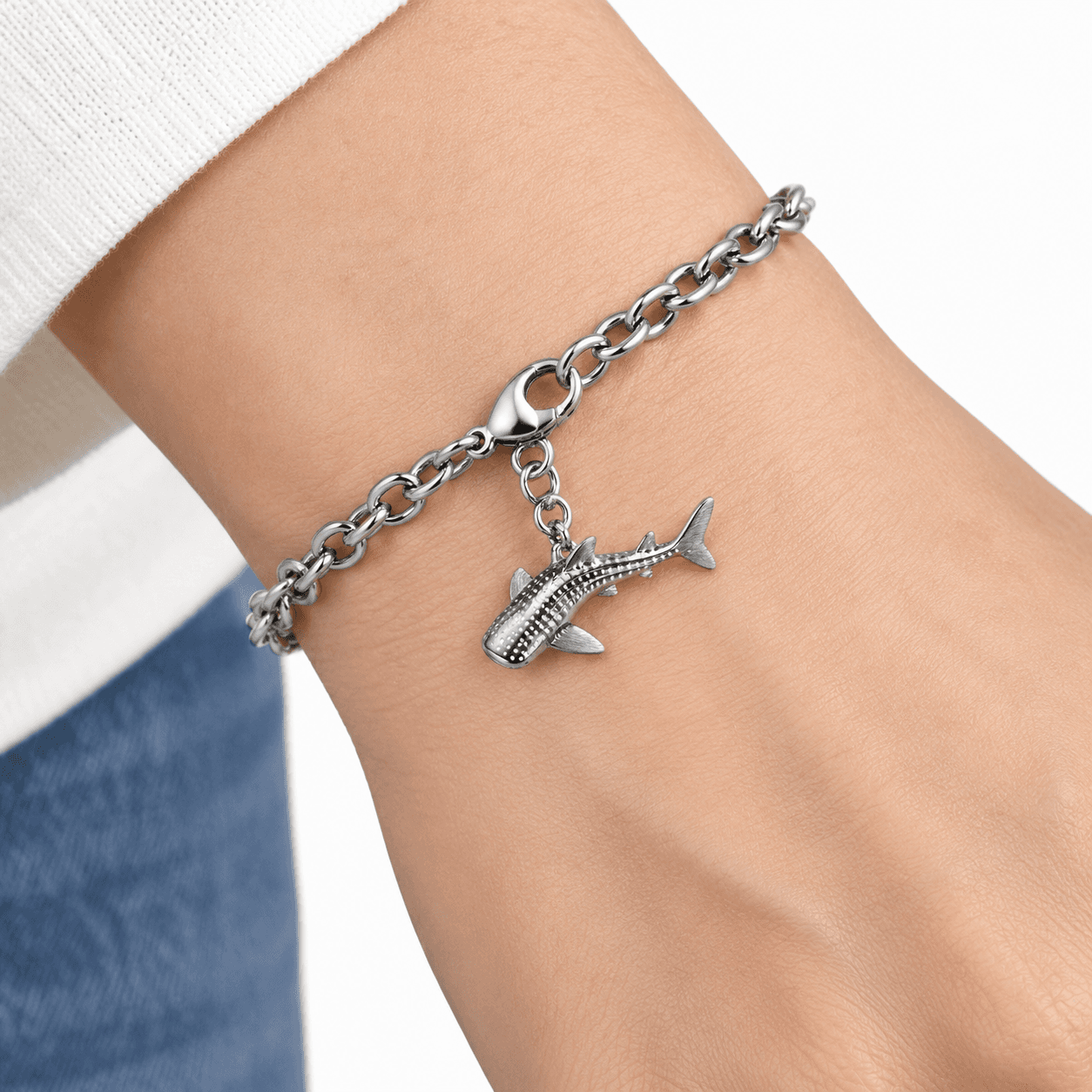 Stellar Whalefall Whale Shark Pattern 316L Stainless Steel Charm 5