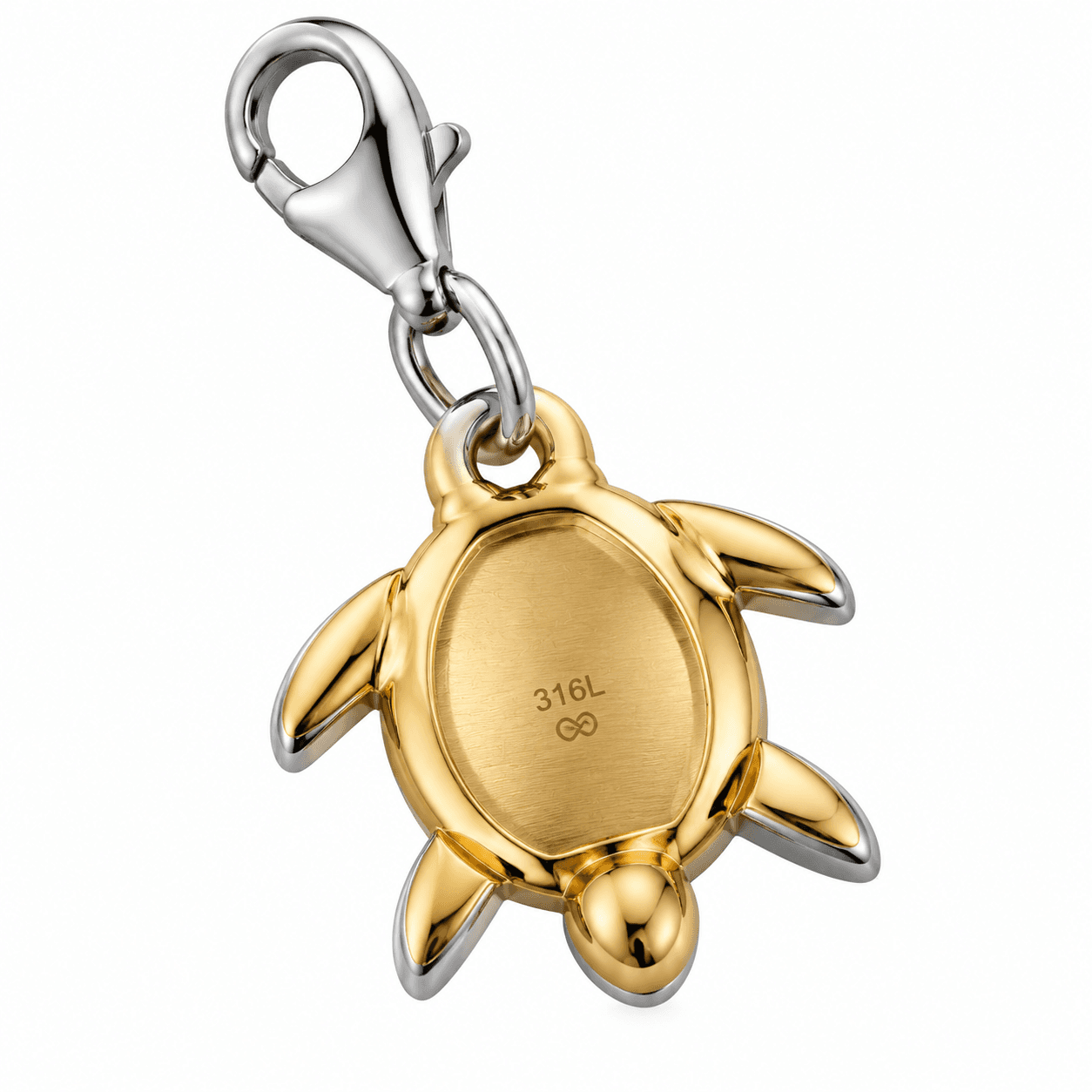 Ocean Armor Turtle Voyage 316L Stainless Steel Charm 4