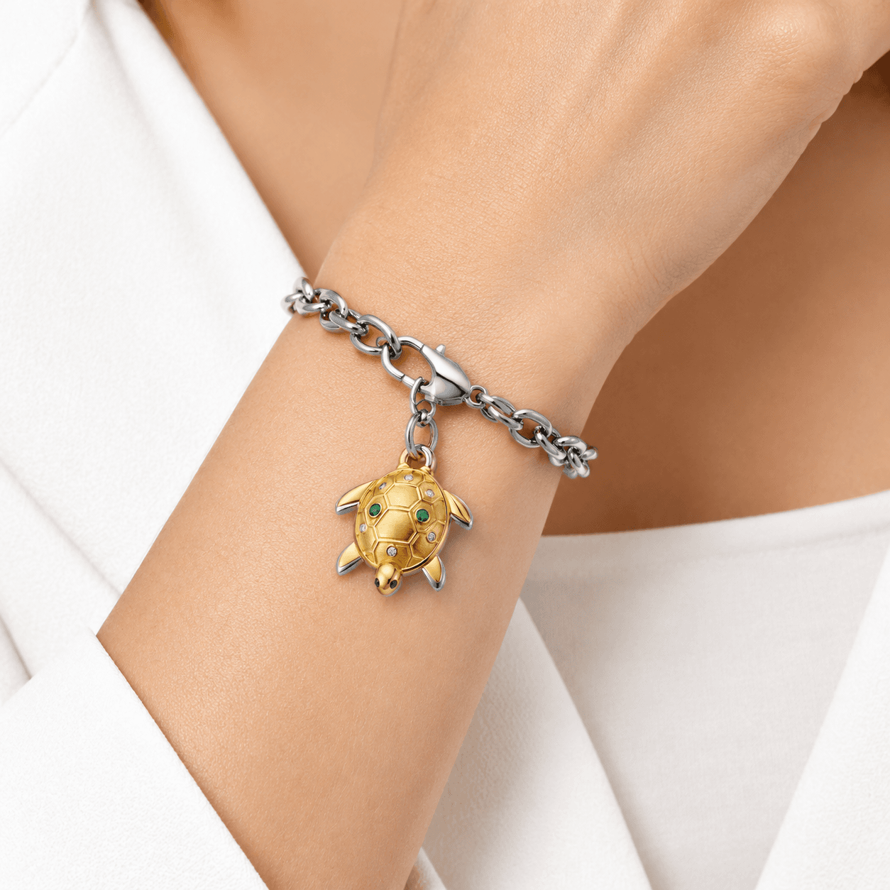 Ocean Armor Turtle Voyage 316L Stainless Steel Charm 5