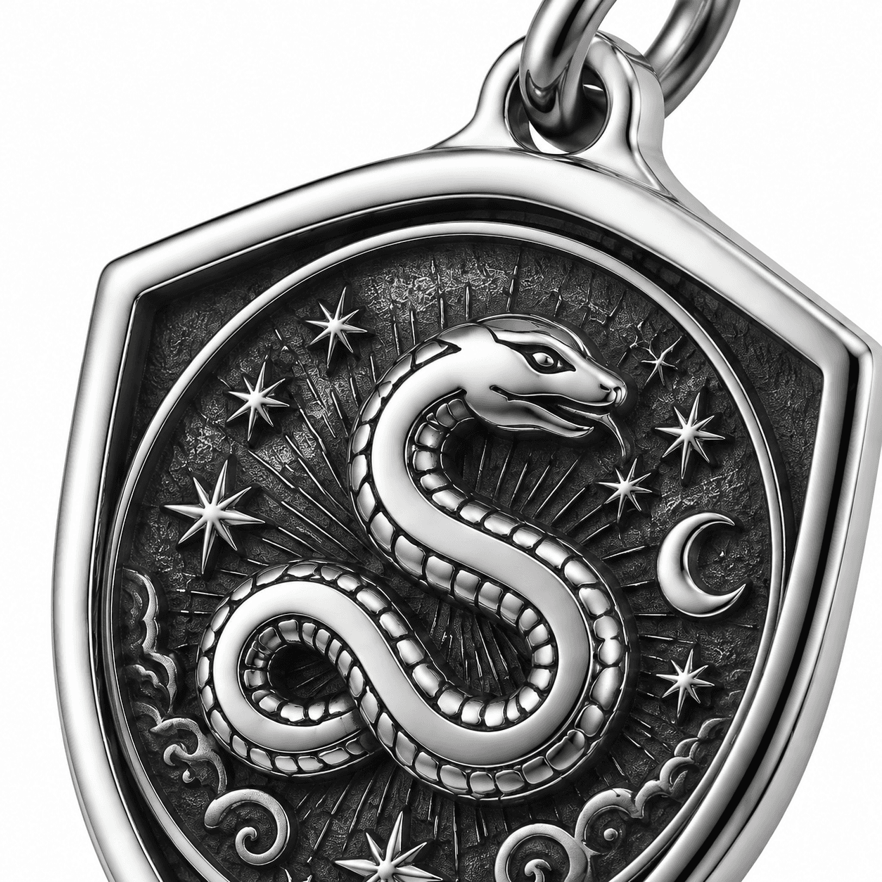 Celestial Zodiac Spiral 316L Stainless Steel Charm 3
