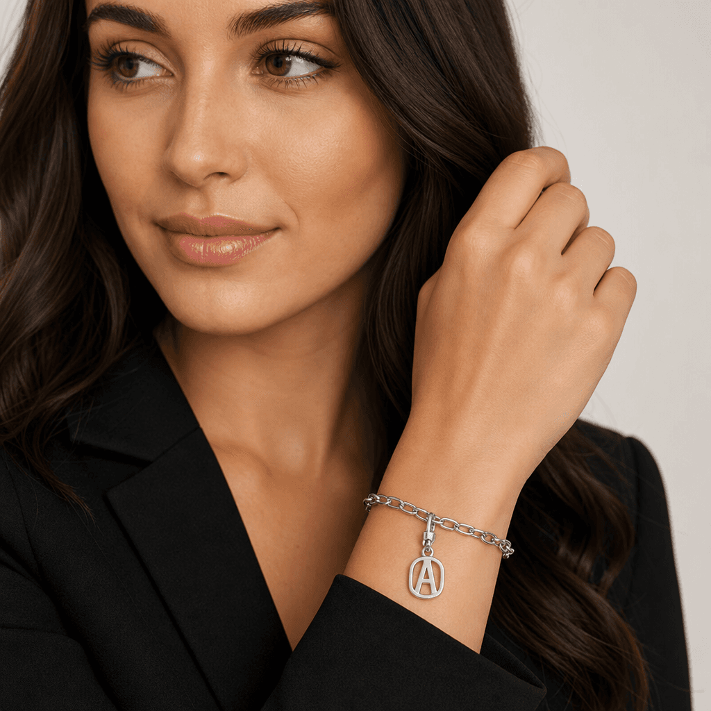 GlyphGrid Hex Monogram Charm 5