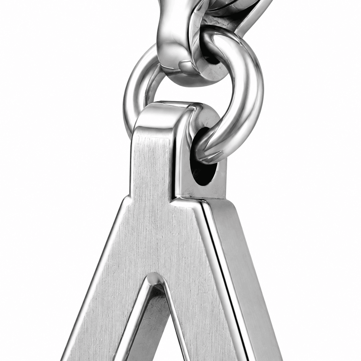 AlphaHex A Charm - 316L Hexagon Alphabet Letter Charm 3