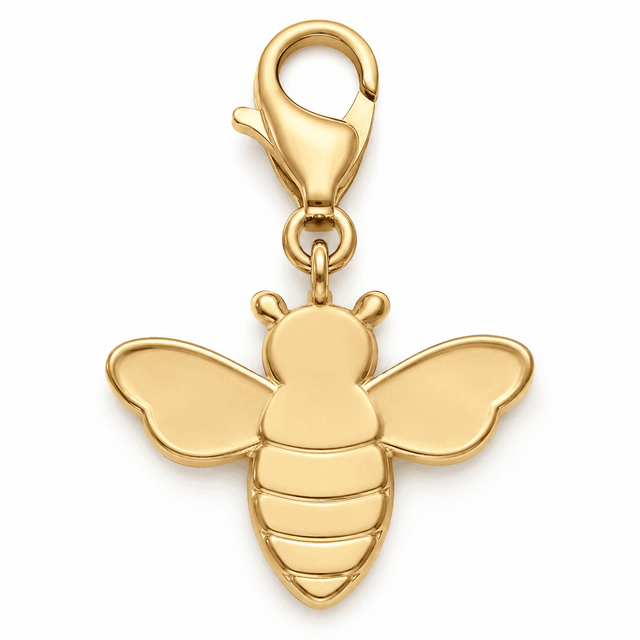 HexaBee Luxe Charm — Champagne Honeycomb 316L 4