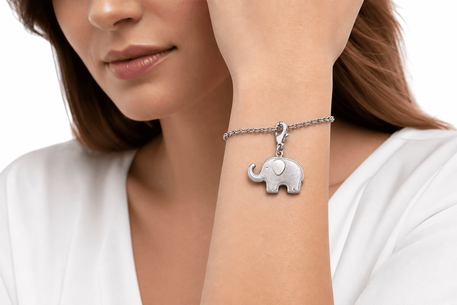 CircleSavanna Elephant Charm - 316L Gunmetal Openwork 5