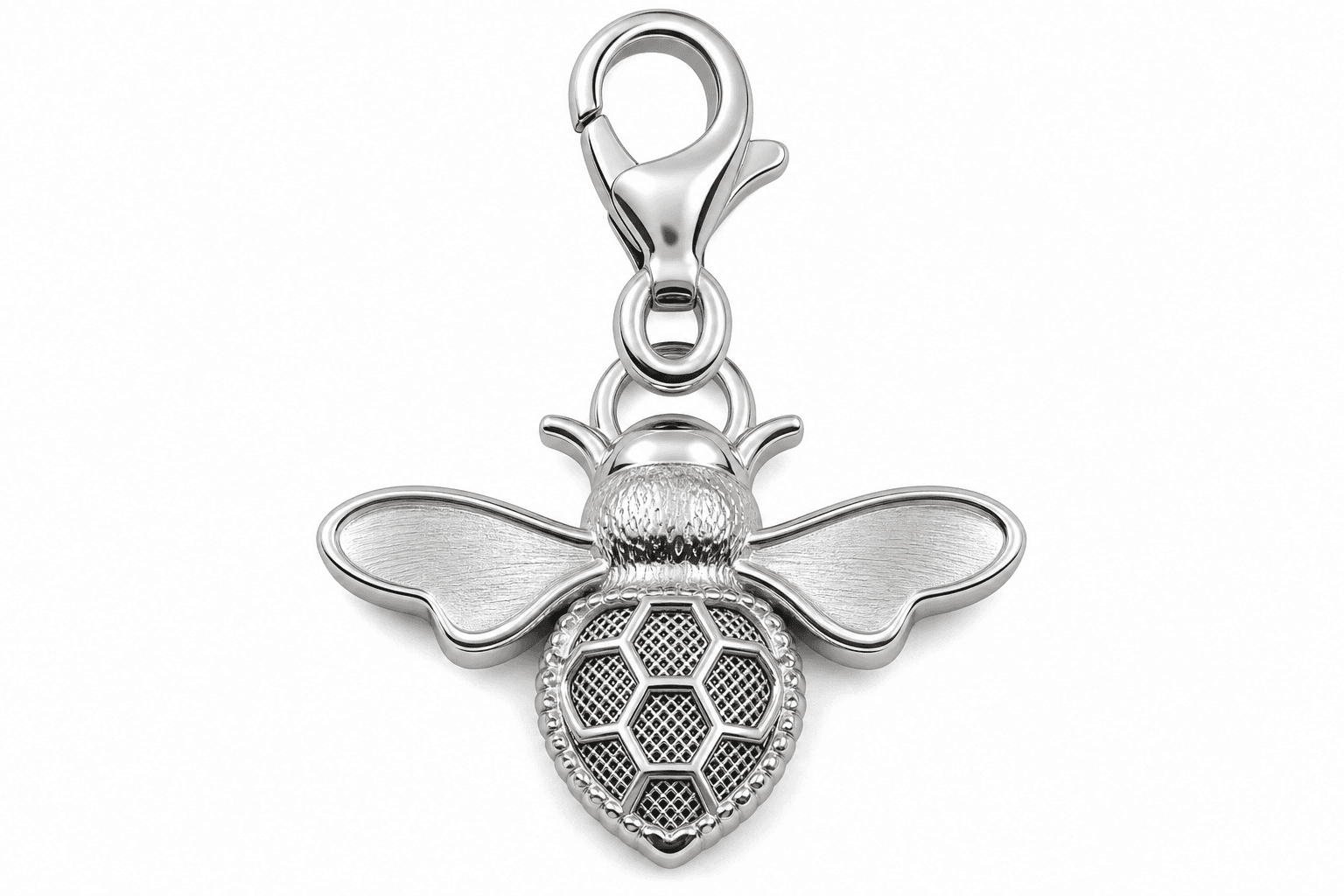 Asheville Hex Bee Charm 3