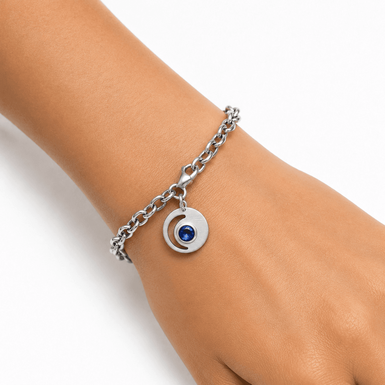 LunaLattice Crescent Birthstone Charm 5