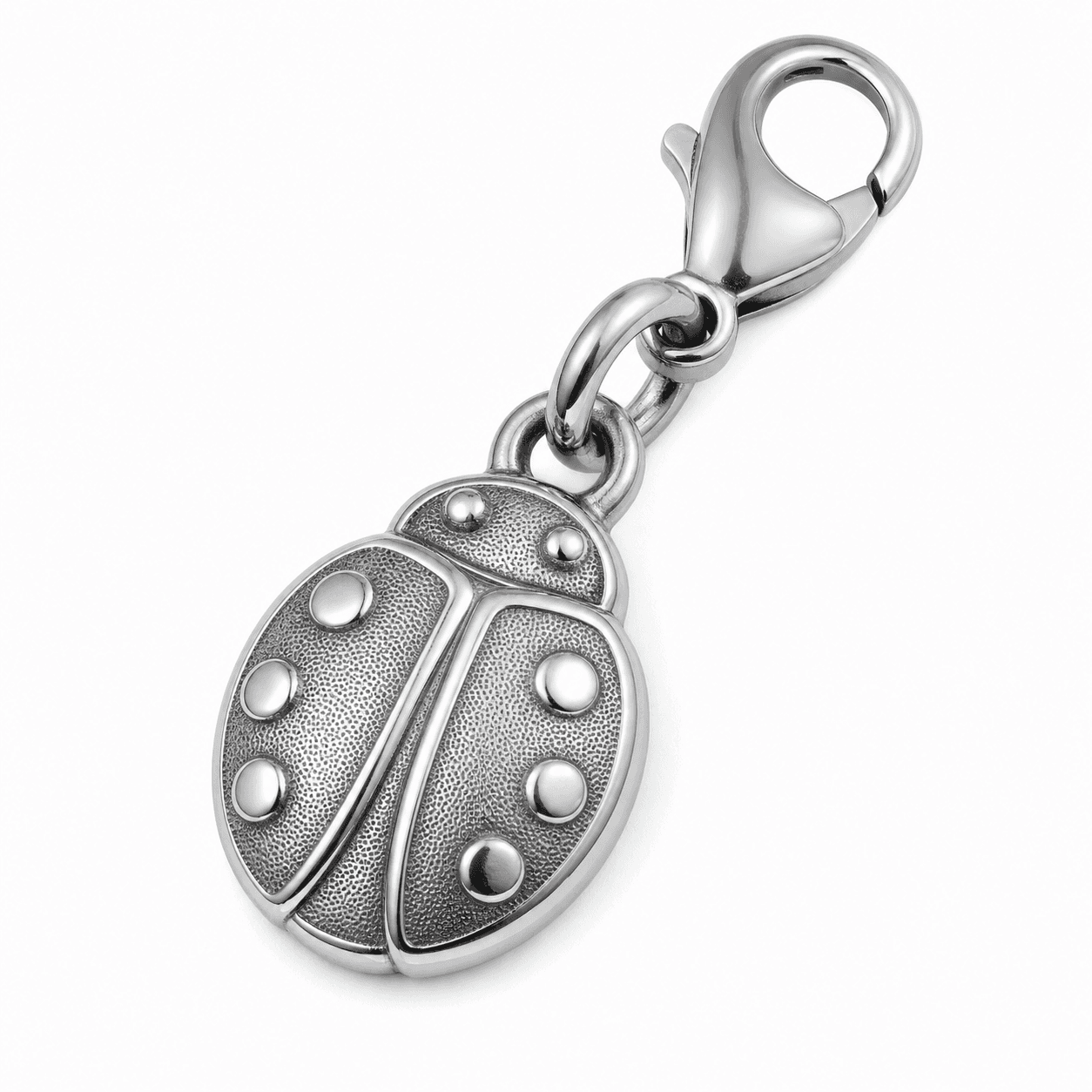 Ladybug Bloom Charm - 316L Stainless Flower Charm 3