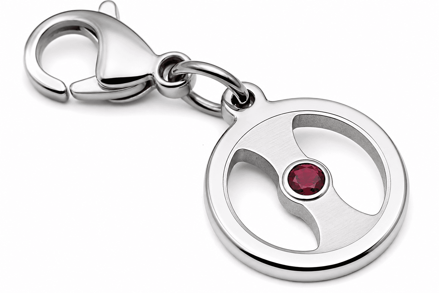 LunaHalo Emerald Crescent Birthstone Charm 3