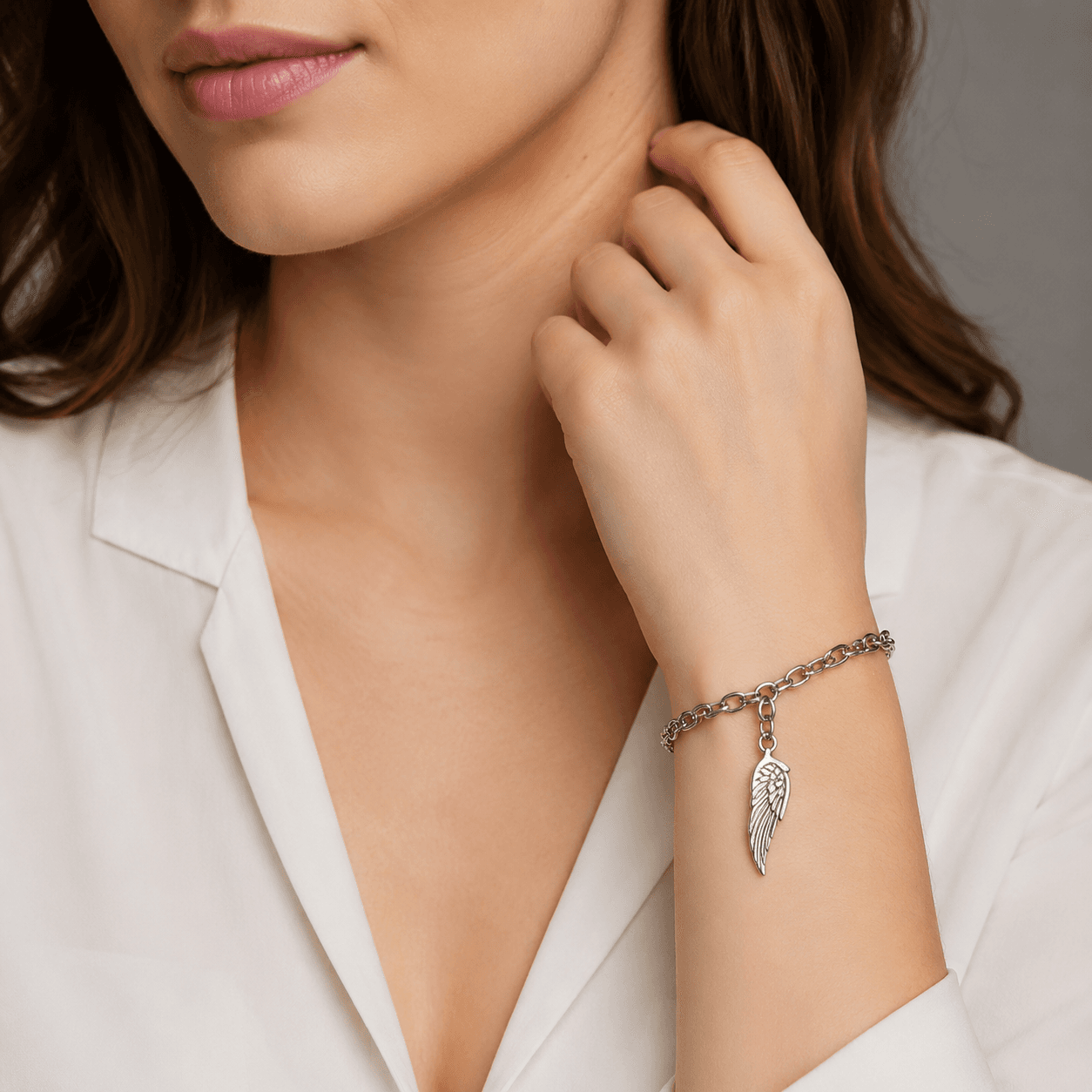 Auric Guardian Wing Charm (316L Stainless Steel) 5