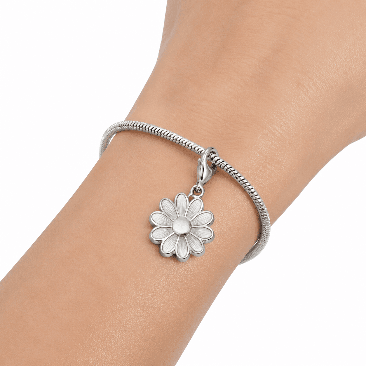 Petal Nebula Charm - 316L Stainless Steel, Blue PVD 5