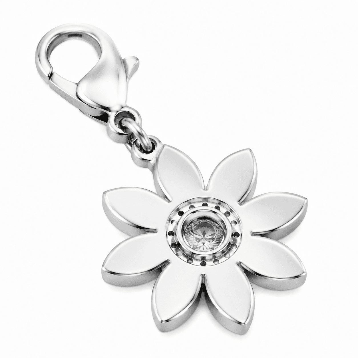 Noir Daisy Openwork Charm (316L Stainless Steel) 4