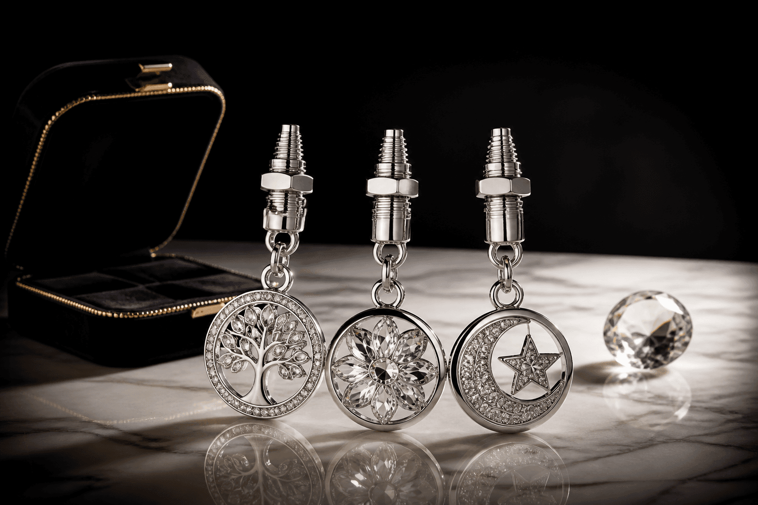 How Stainless Steel Crystal Car Charms Work: 316L Material Chemistry - Blog Header Image