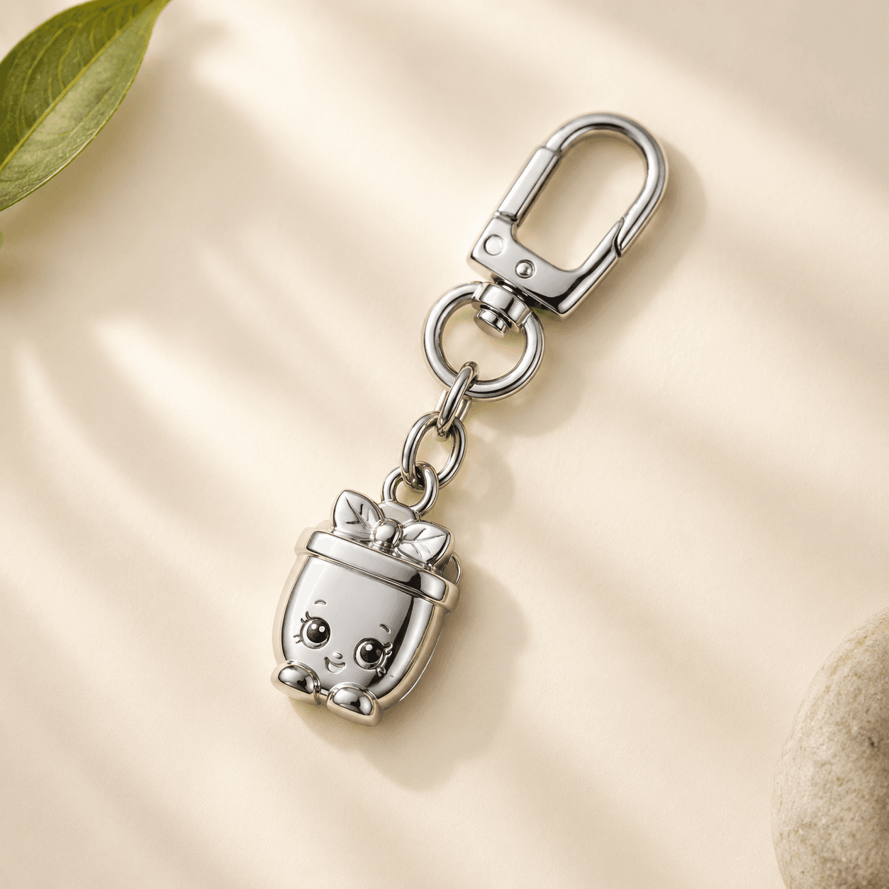 OEM Guide: Source stainless steel shopkin charm keychain bulk
