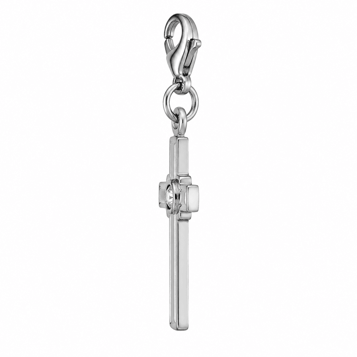 Halo-Knot Labradorite 316L Stainless Steel Cross Charm 2