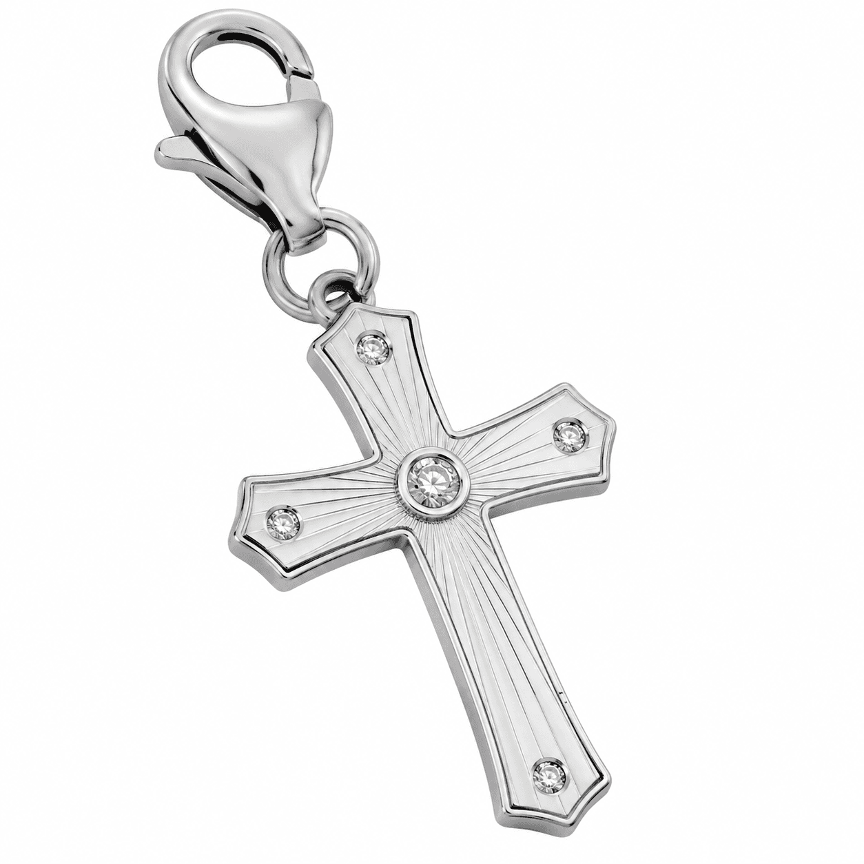 Nordic Rune Cross Shield Stainless Steel Charm
