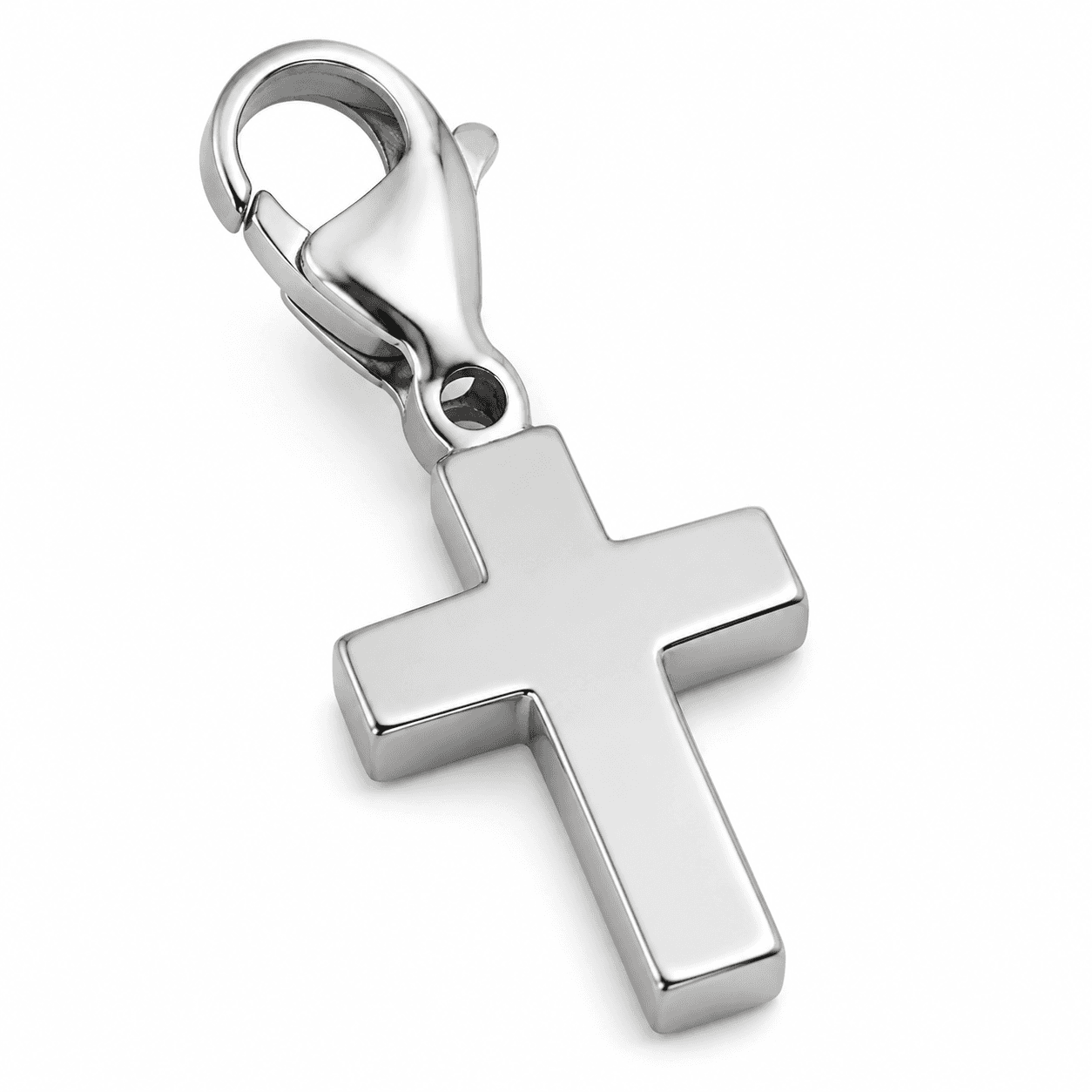 Cross Flux Geom Charm – 316L Stainless Steel