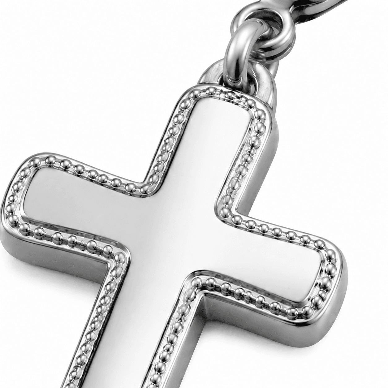 Noir Lattice Cross Charm 3