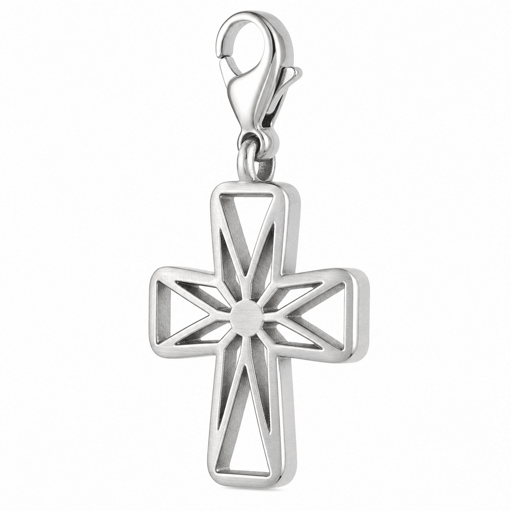 LumenCross Nocturne Openwork Cross Charm