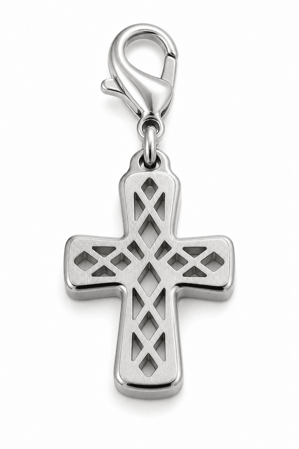 HaloCross Openwork 316L Stainless Steel Charm 3