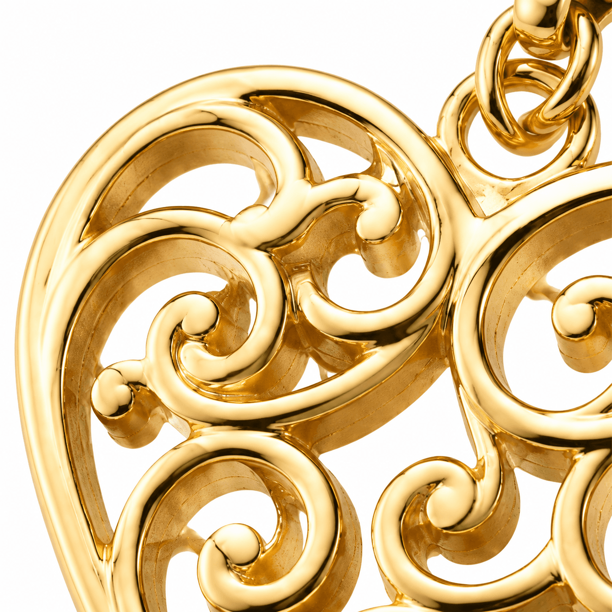 Golden Petal Bloom Charm - 316L Stainless Steel, 18K Gold Plated 3