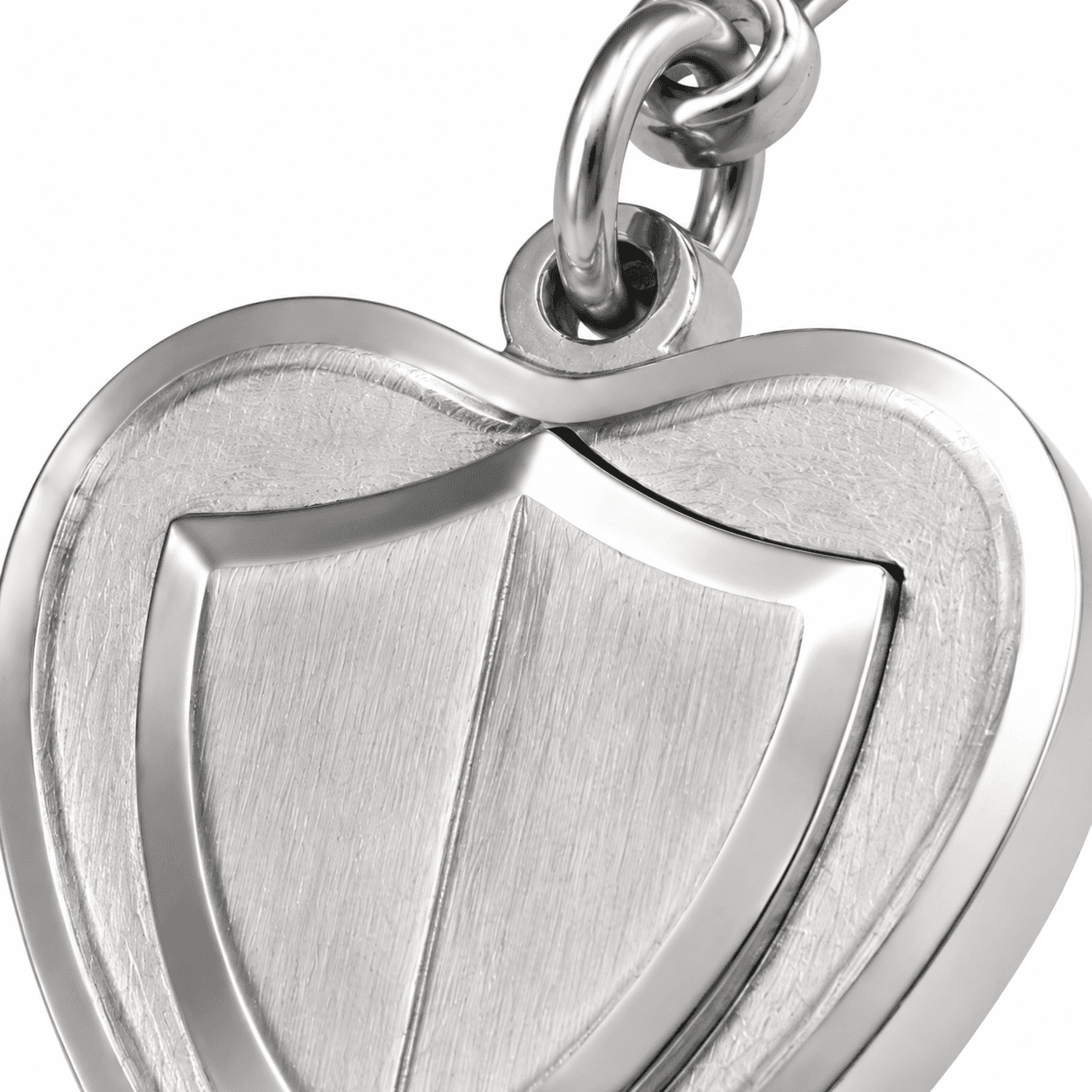 KeyGuard Circle Charm - 316L Stainless Steel IP Black Satin Finish 3