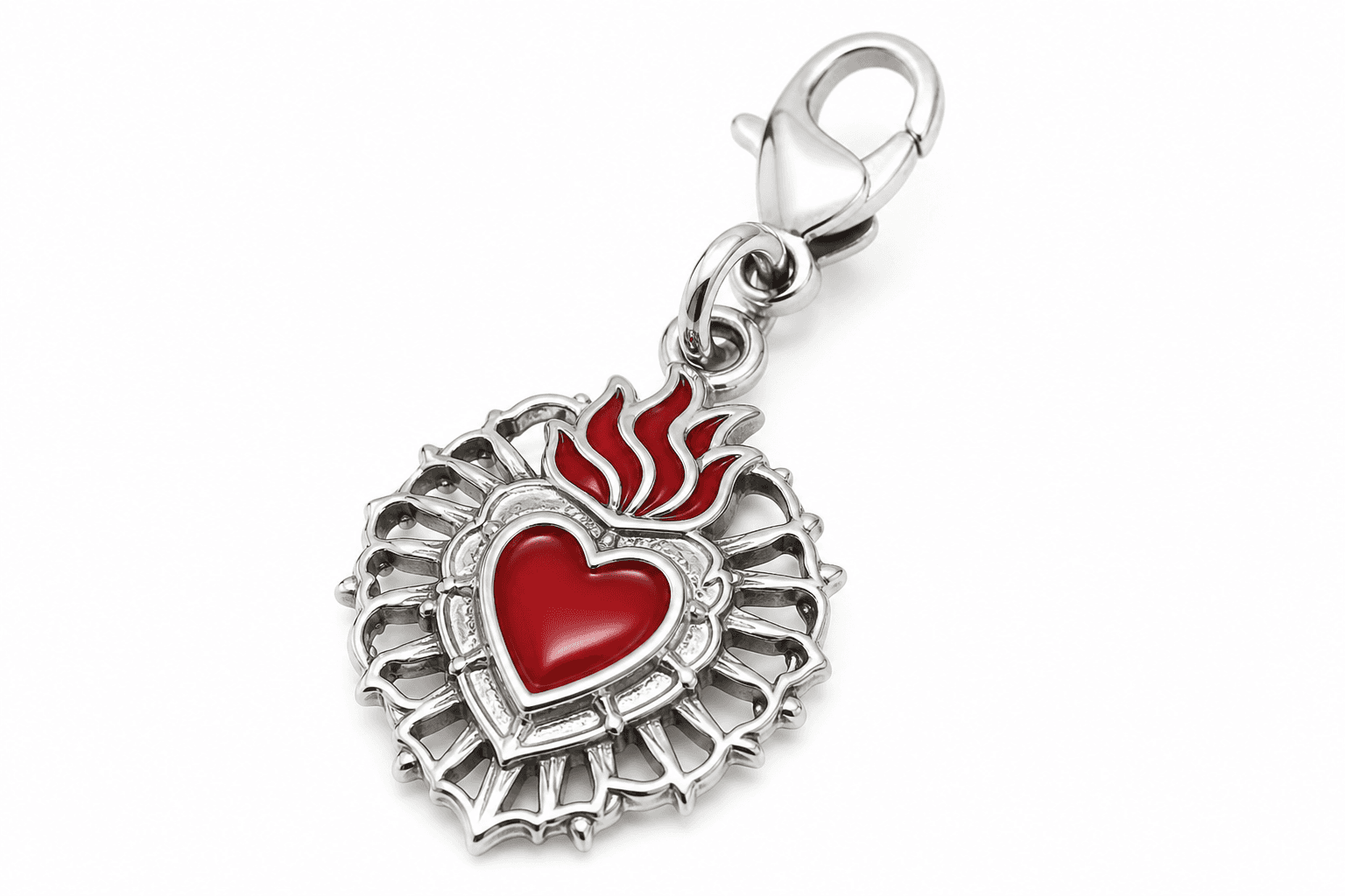LunaSigil Crescent Charm - 316L Stainless Steel 3
