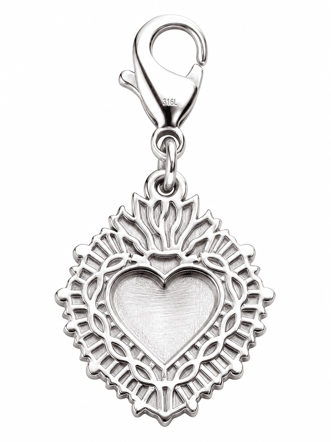 LunaSigil Crescent Charm - 316L Stainless Steel 4