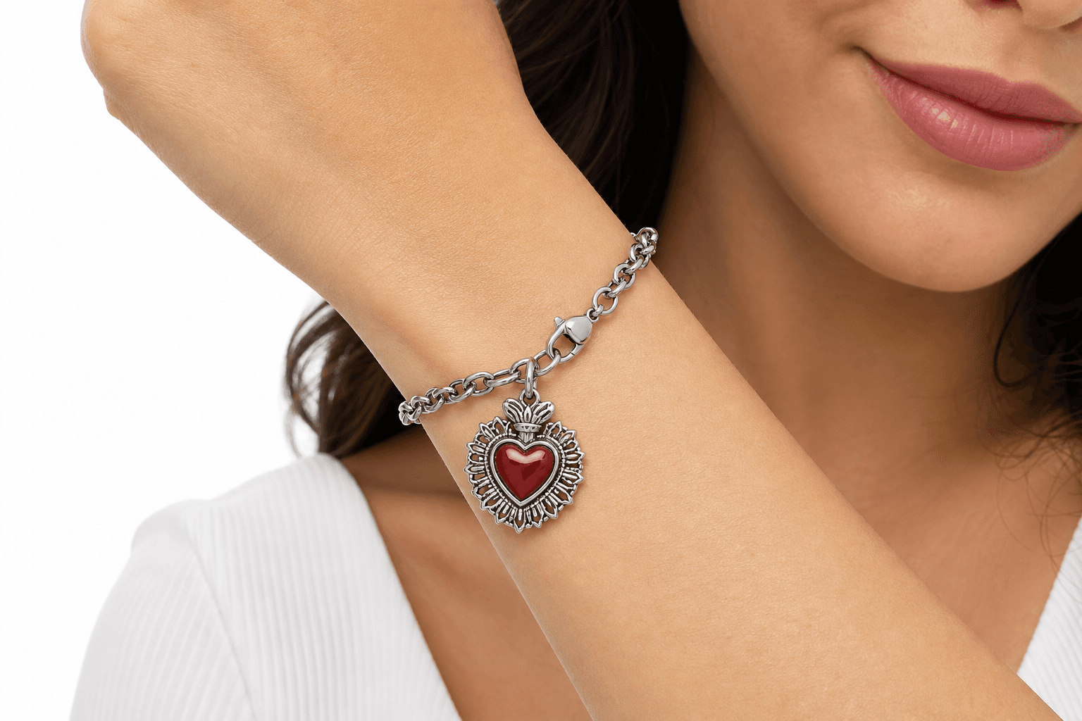 LunaSigil Crescent Charm - 316L Stainless Steel 5