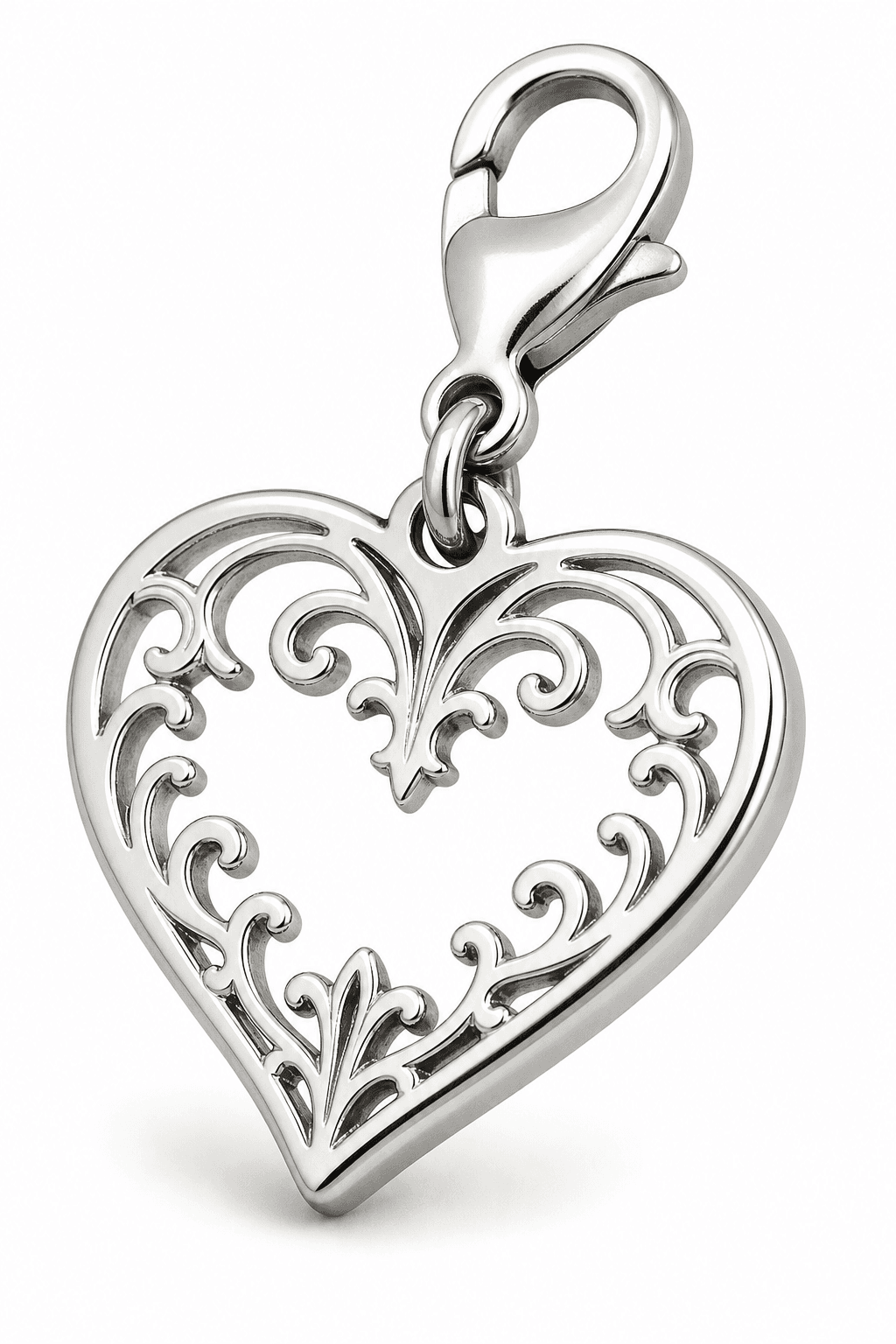 Lattice Orbit Circle Charm 316L Stainless Steel Bracelet Charm