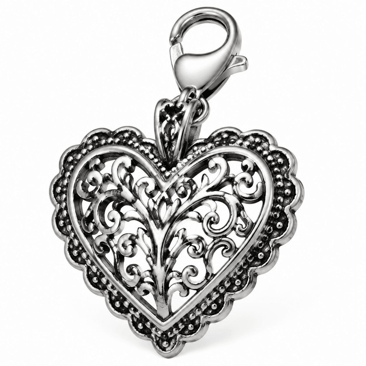 RoseLace Vintage Filigree Charm