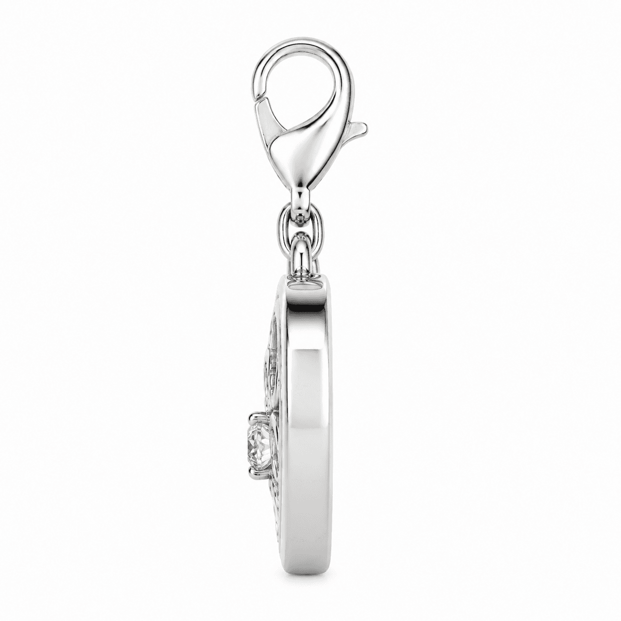Lunar Lattice Crescent Charm 2