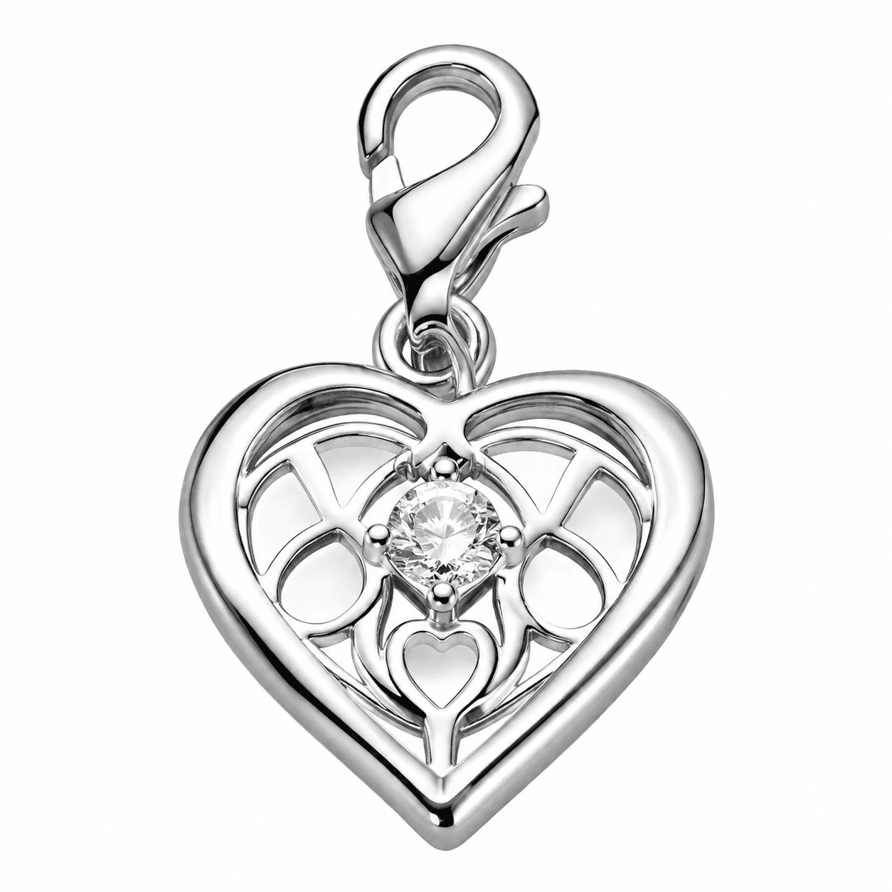 Lunar Lattice Crescent Charm 5