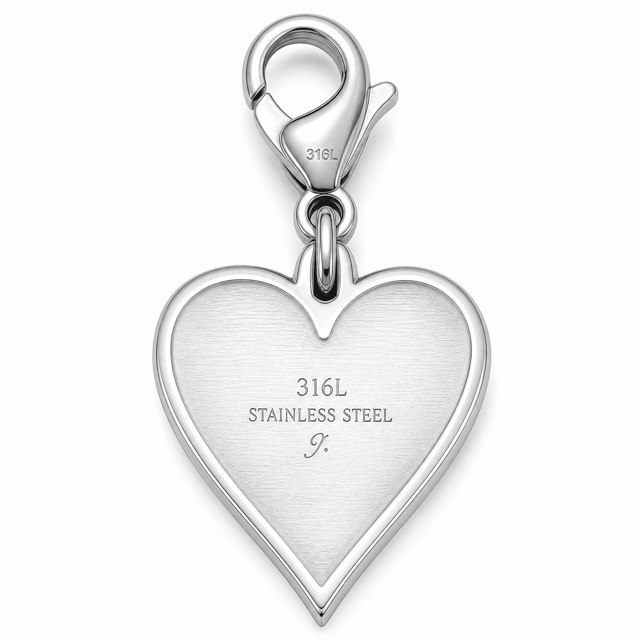 Circle of Hearts Engraved Circle Charm 4
