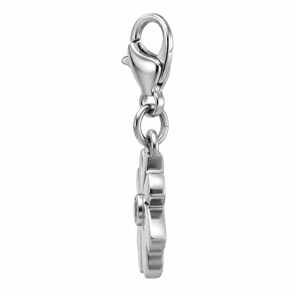 Aqua Lotus Lattice Charm – 316L Stainless Steel Botanical Flower 2