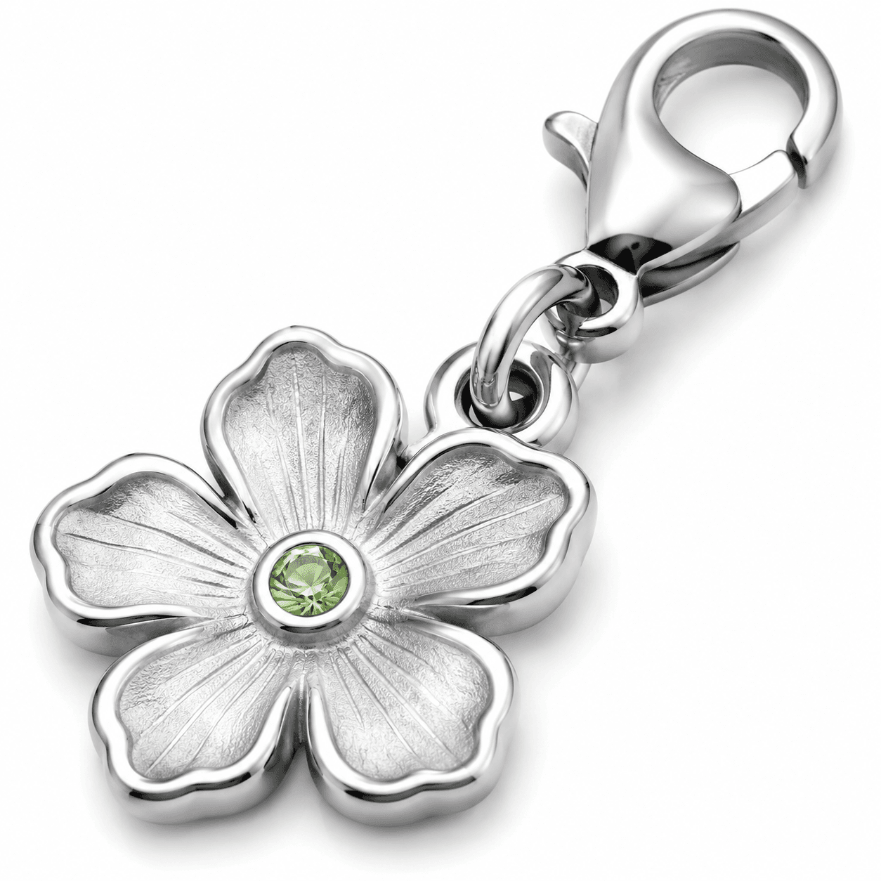 Aqua Lotus Lattice Charm – 316L Stainless Steel Botanical Flower 3