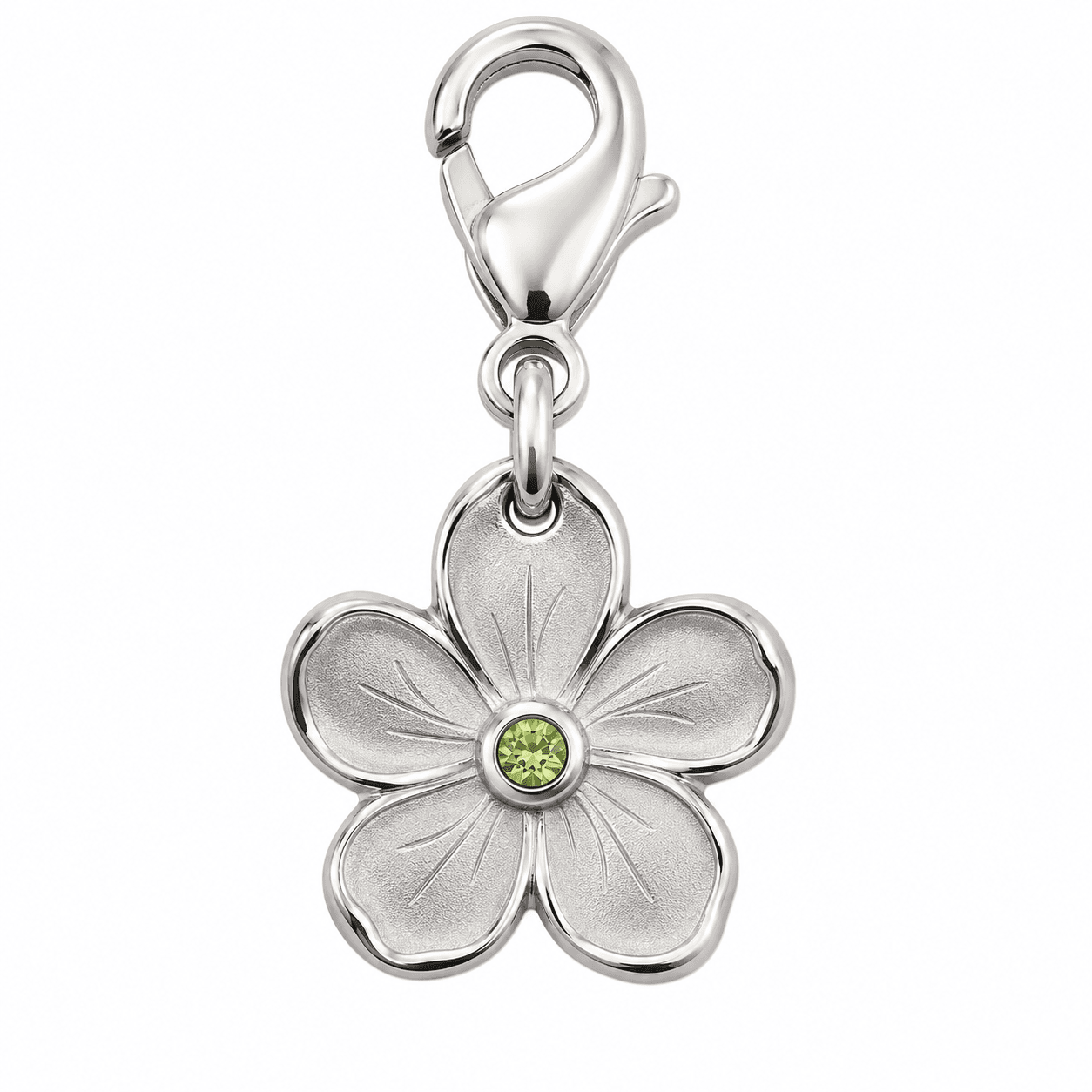 Aqua Lotus Lattice Charm – 316L Stainless Steel Botanical Flower 4