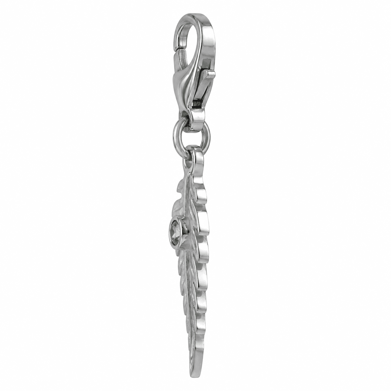 Two-Tone Micro-Fern 316L Stainless Steel Charm 2