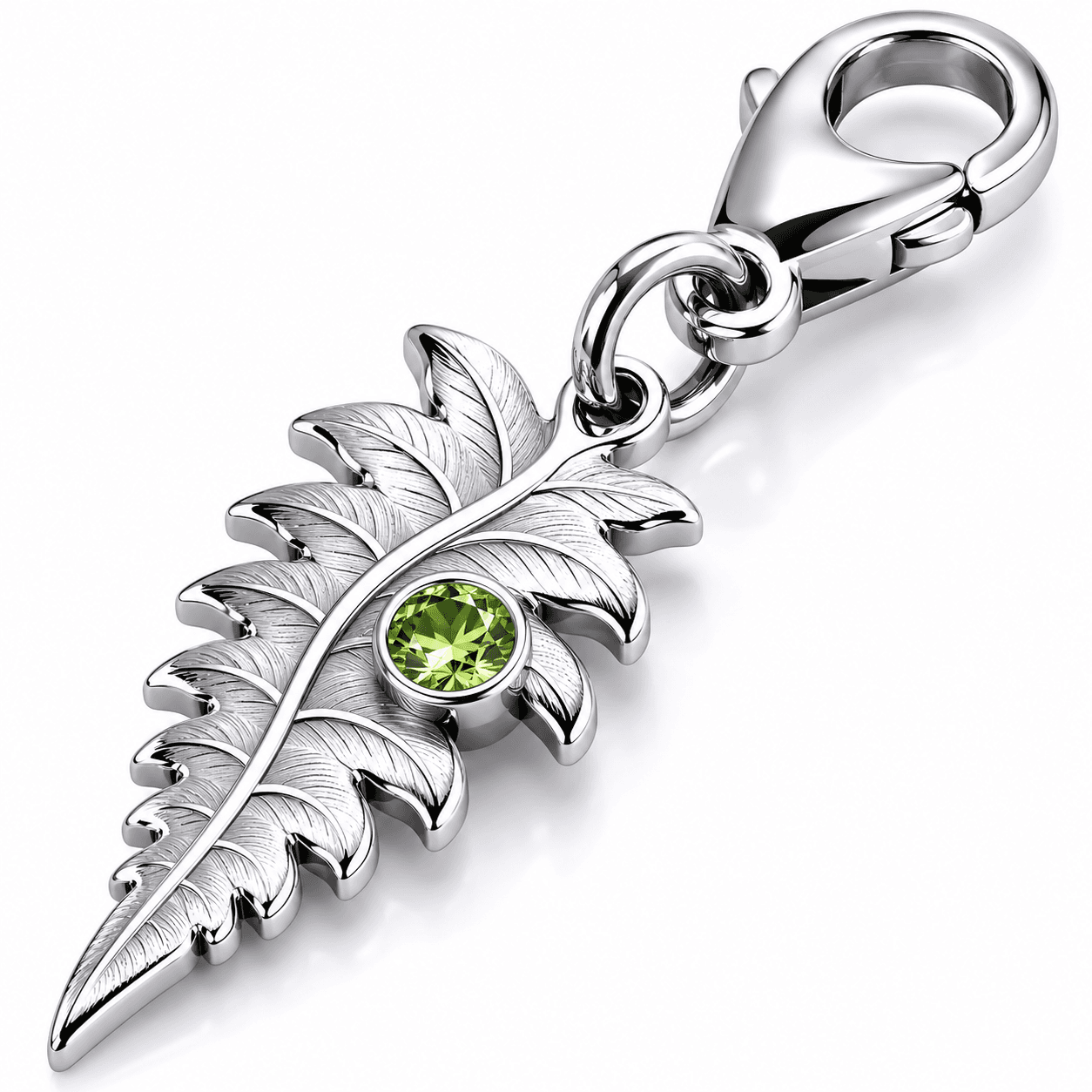Two-Tone Micro-Fern 316L Stainless Steel Charm 3