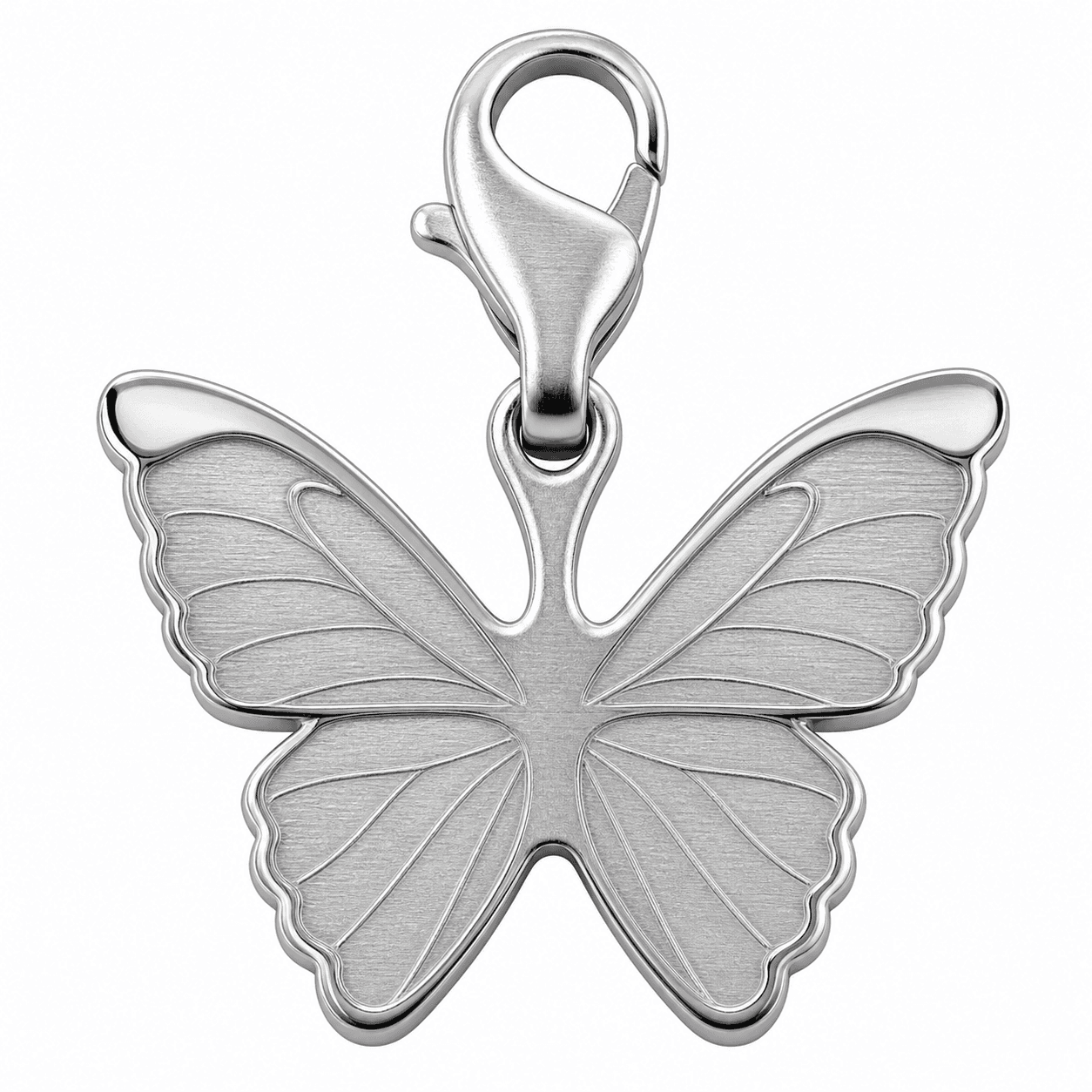 PetalWing Bloom Charm - 316L Stainless Steel with IP Black Plating 4